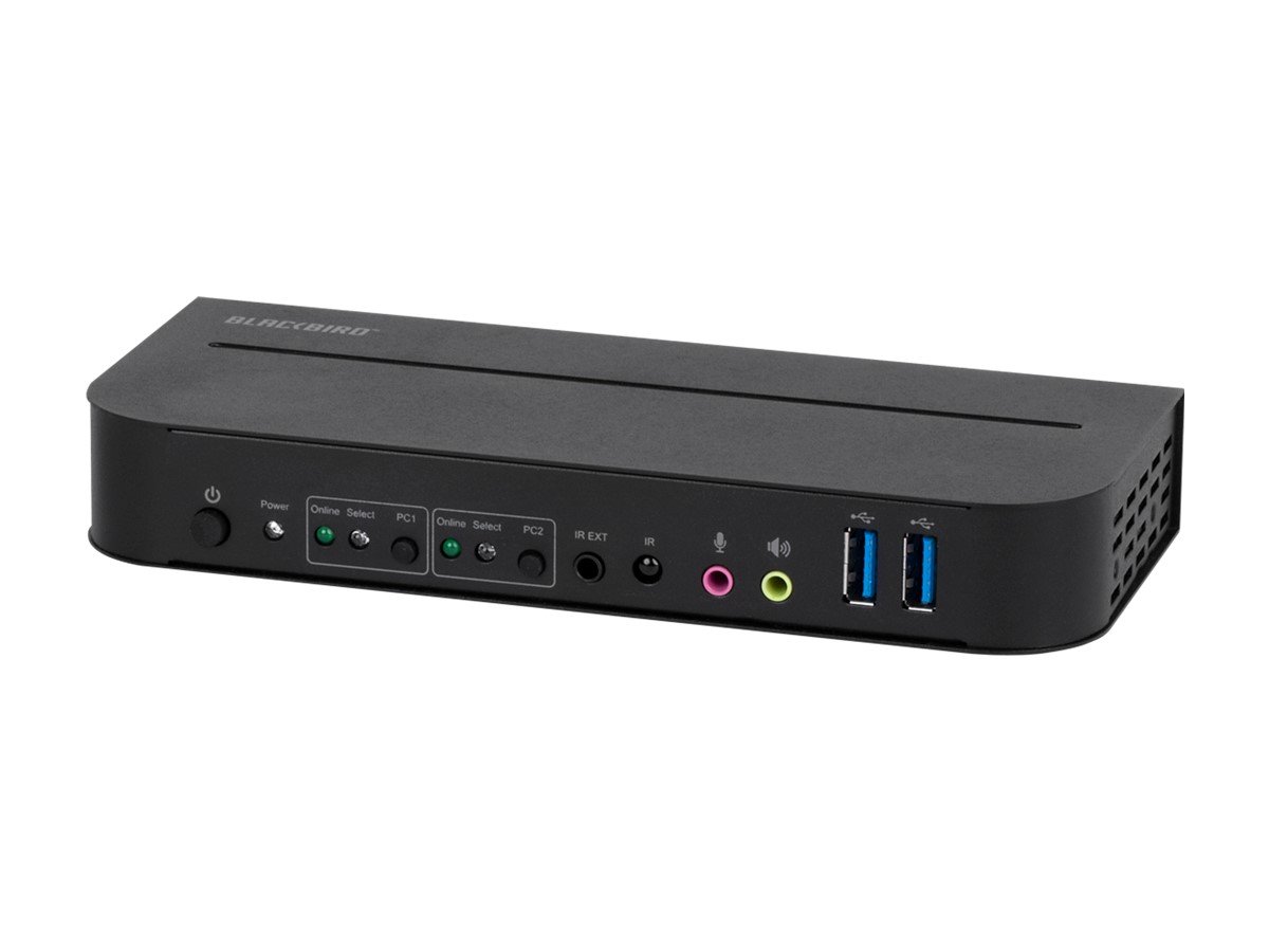 Blackbird 4K DisplayPort 1.4 USB 3.0 2x1 KVM Switch, 4K@60Hz, HDR, YCbCr 4:4:4, HDCP 2.2 - main image