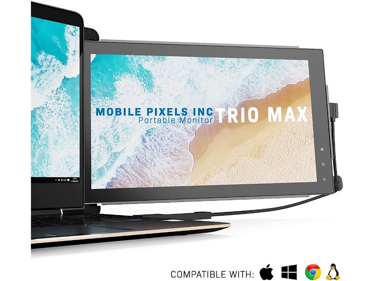 Mobile Pixels Trio Max Portable Monitor For Laptops 14 Full Hd Ips Screens Usb C Usb A Dual Or Triple Displays Windows Os Android Nintendo Switch Open Box Monoprice Com