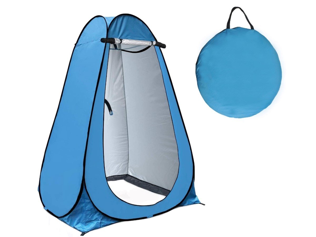 6FT Pop Up Privacy Tent Instant Shower Tent Portable Outdoor Rain Shelter, Camp Toilet, Dressing Changing Room with Carry Bag blue - main image