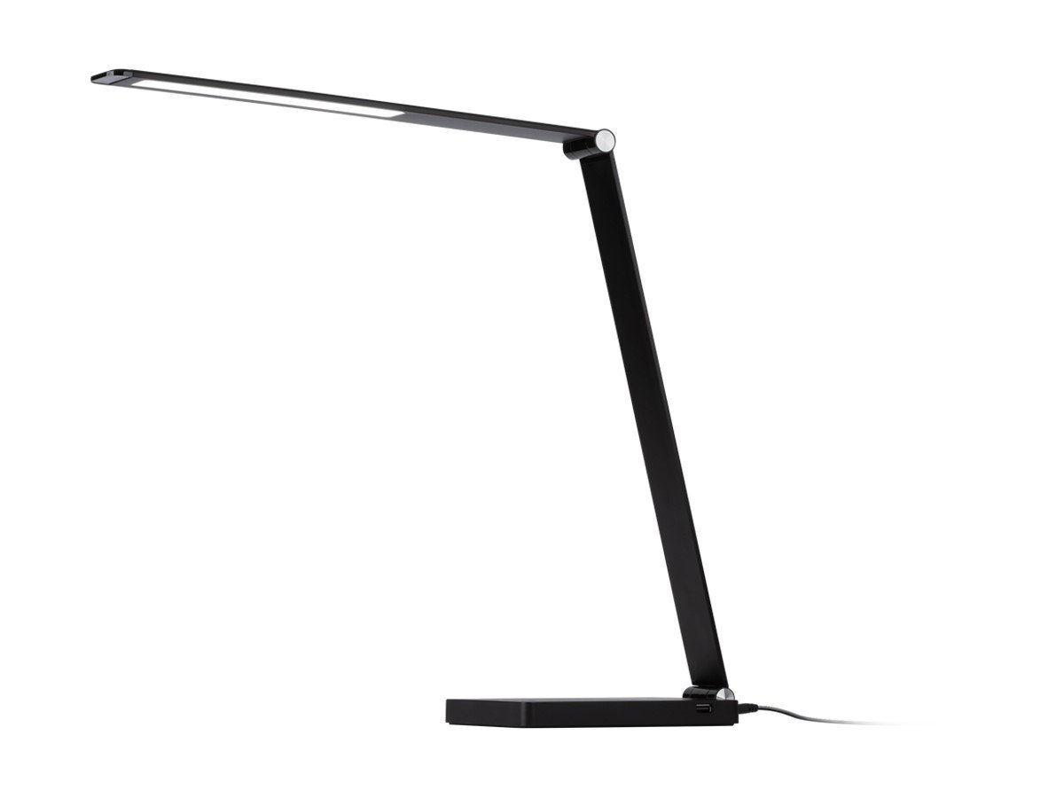Workstream by Monoprice WFH Multimode Low Profile Adjustable LED Desk Lamp with USB Charging, Black - main image
