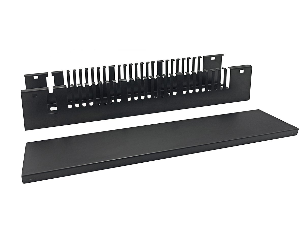 Monoprice 2U 19in Metal Rackmount Cable Management Panel - main image