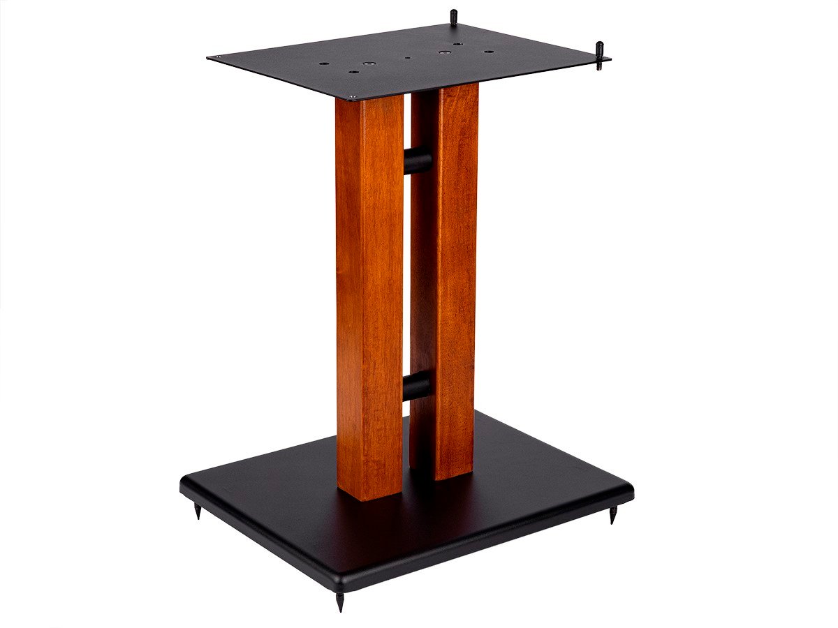 Monolith by Monoprice 18in Cherry Wood Speaker Stand with Adjustable Top Plate, Cherry (Each) - main image
