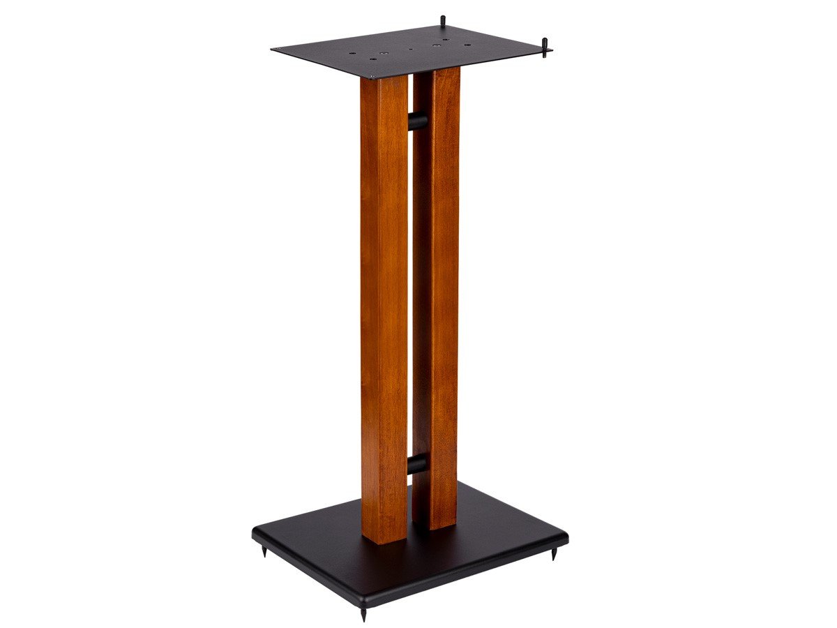 Monolith by Monoprice 32in Cherry Wood Speaker Stand with Adjustable Top Plate, Cherry (Each) - main image