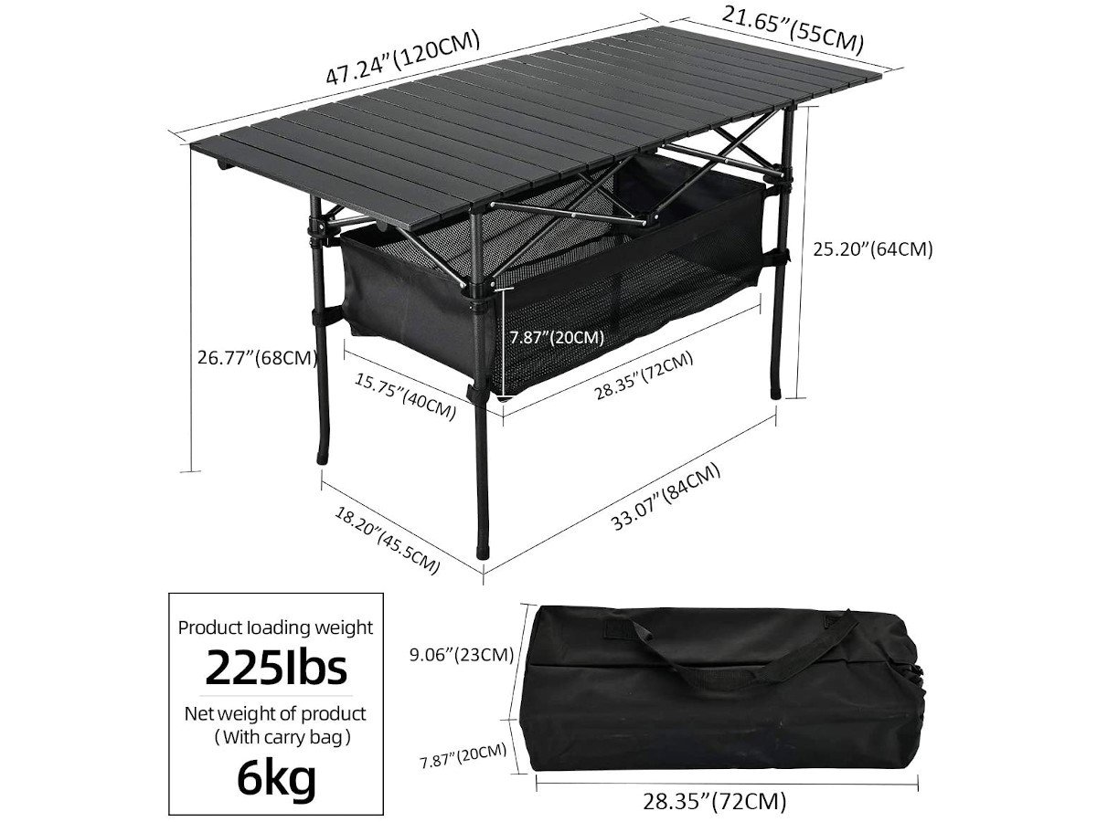 Aluminum Folding Table Portable Indoor Outdoor BBQ Picnic Party Camping Tables 