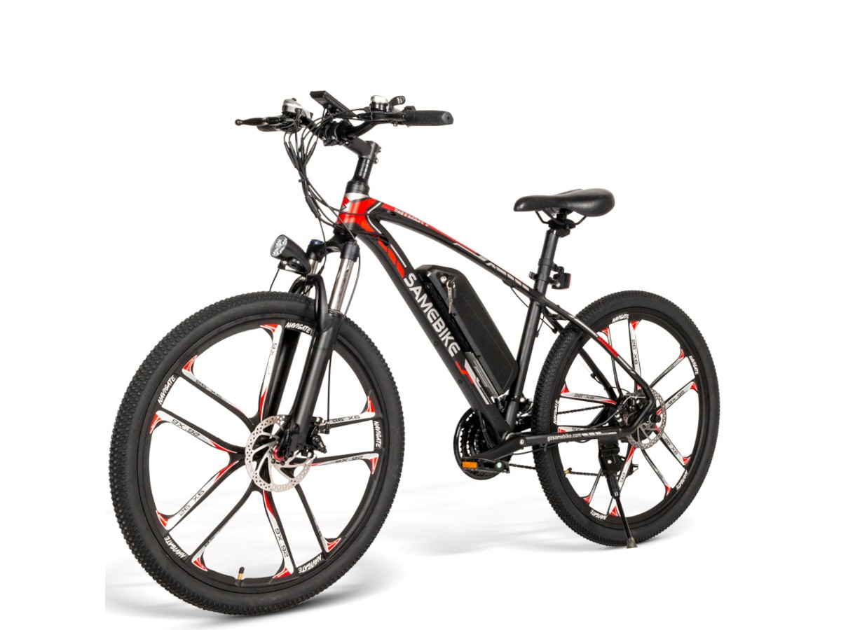 Electric Bike Mountain Bike 350W Ebike, 22MPH Removable Battery, Professional 21 Speed Gears, 26'' Electric Bicycle for Adults - main image