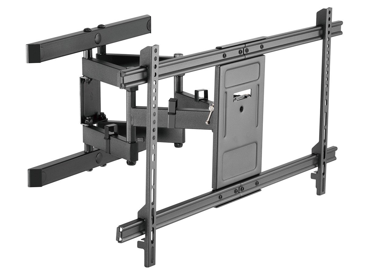 Monoprice Commercial Full Motion TV Wall Mount Bracket For 43&#34; To 90&#34; TVs up to 132lbs, Max VESA 800x400, Fits Curved Screens - main image