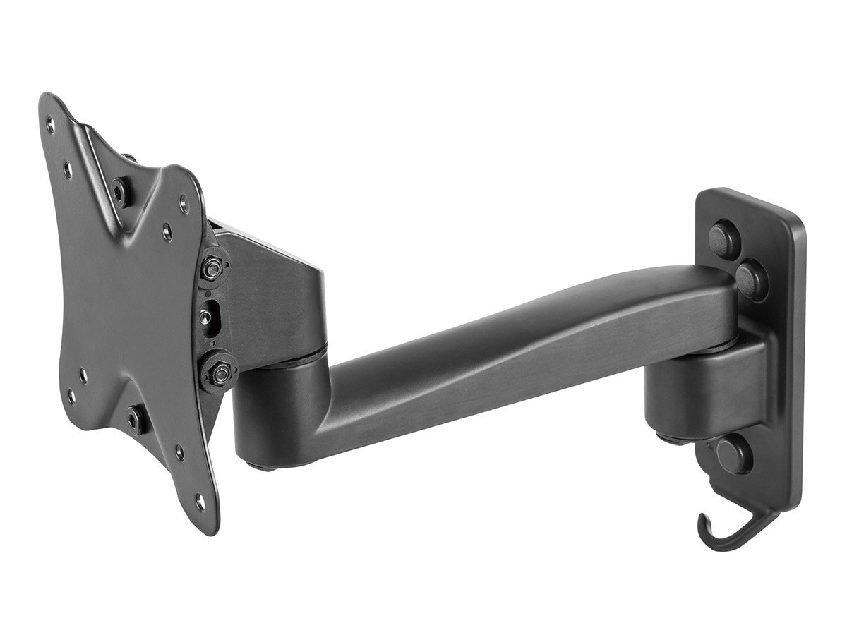 Monoprice Commercial Full Motion TV Wall Mount Bracket Extra Long Extension Range to 10.4&#34; For 13&#34; To 27&#34; TVs up to 44lbs, Max VESA 100x100 - main image