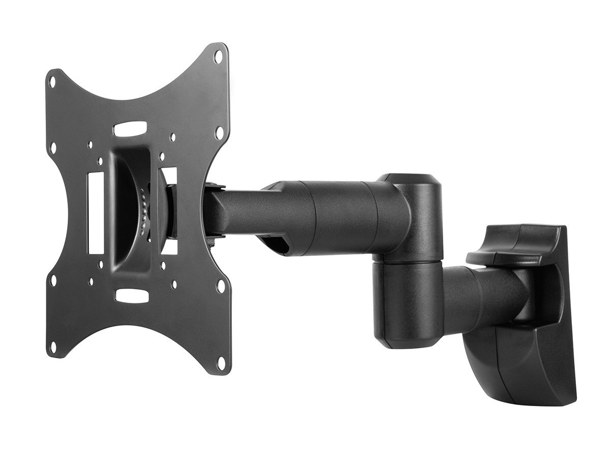 Monoprice EZ Series Full-Motion Articulating TV Wall Mount Bracket - For TVs 23in to 42in, Max Weight 66 lbs, Extension Range of 3.5in to 18.3in, VESA up to 200x200, Cable Covers, Fits Curved Screens - main image