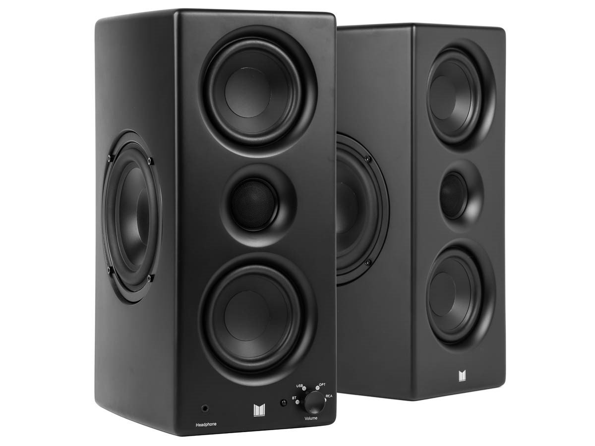 Monolith by Monoprice MTM-100 100 Watt Bluetooth aptX HD Powered Desktop Speakers with Optical and USB Inputs, Subwoofer Output - main image