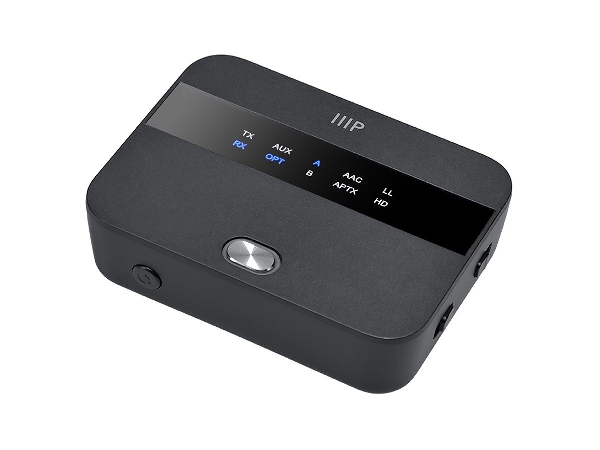 Latency,　Low　and　HD　Range　aptX　Toslink/Optical,　Monoprice　Receiver　3.5mm　with　Bluetooth　Aux　Long　SBC,　Transmitter　and　aptX　AAC,