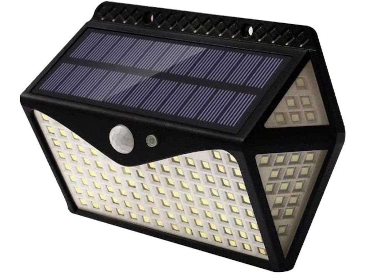 260 LED Waterproof Solar Power PIR Motion Sensor Wall Light Outdoor Garden Lamp 