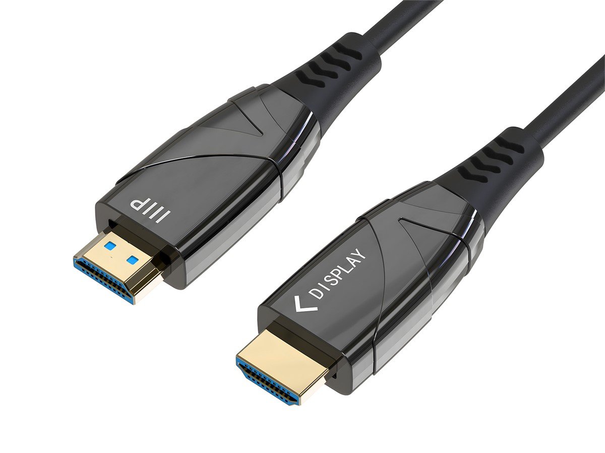 Monoprice 4K SlimRun AV High Speed HDMI Cable 20m 65ft - AOC 18Gbps Black