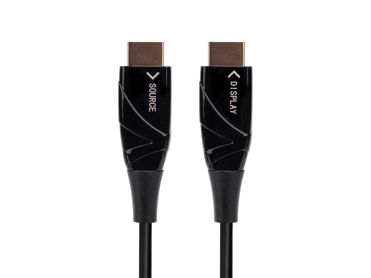 Monoprice 4K SlimRun AV High Speed HDMI Cable 20m 65ft - AOC 18Gbps Black