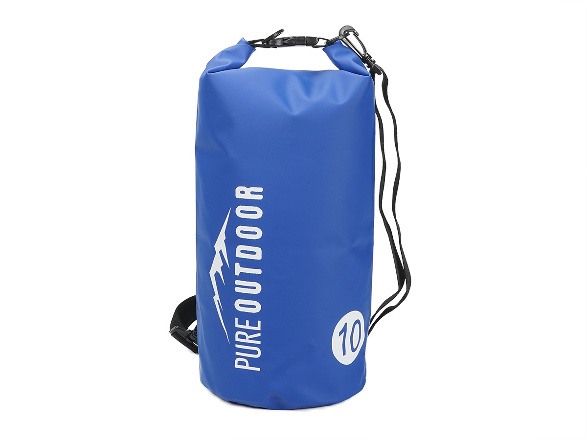 Pure Outdoor by Monoprice 10L Lightweight and Waterproof Dry Bag, Blue - main image