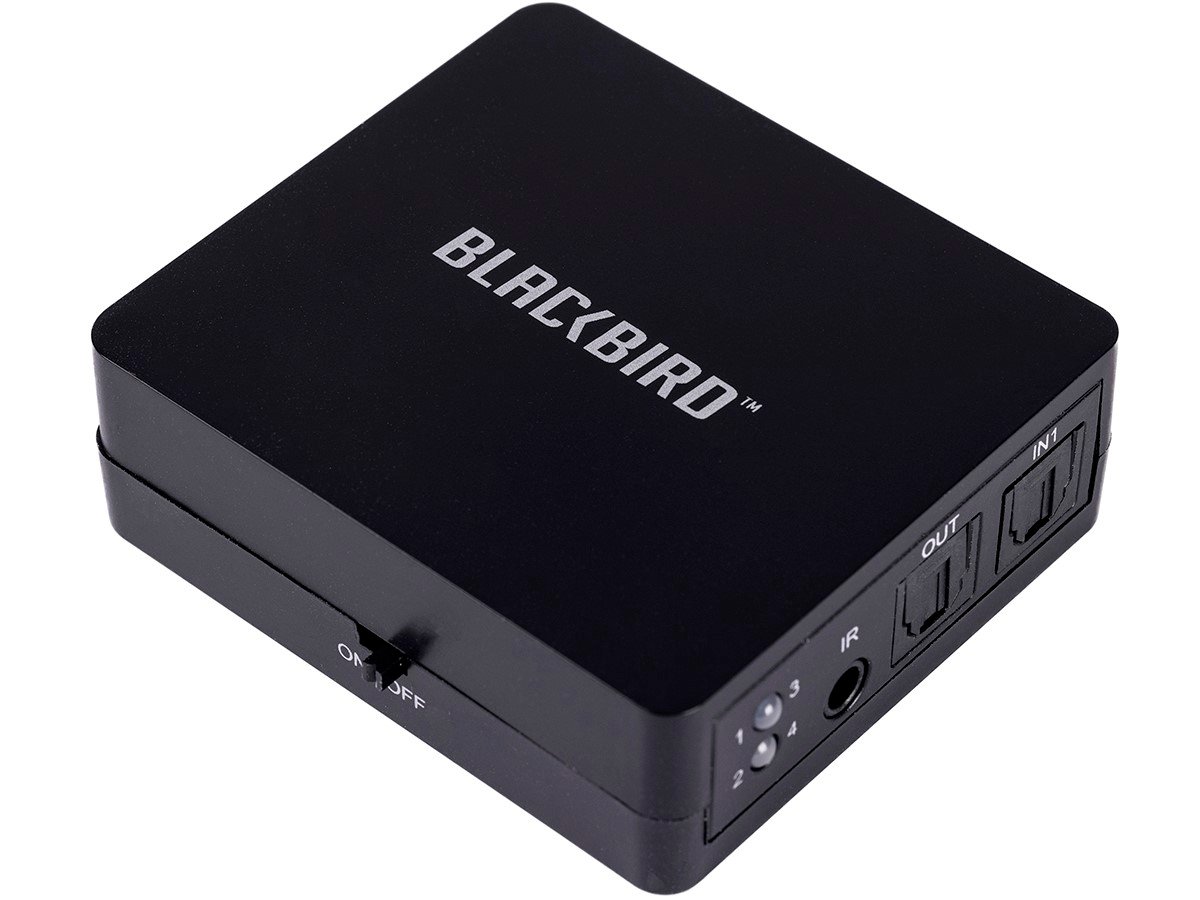 Monoprice Blackbird PRO Toslink S/PDIF 4x1 Switch with Remote - main image