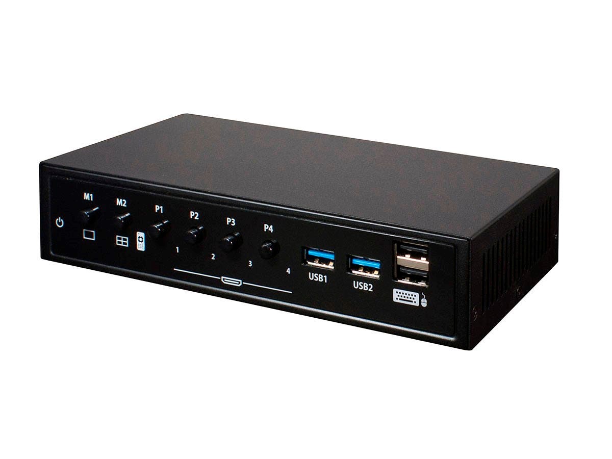 Blackbird Quad Multiview HDMI Seamless KVM Switch with USB 3.0, 1080p/60fps (Open Box) - main image
