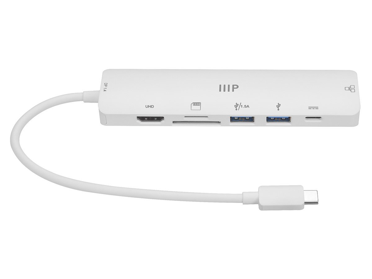 7-in-1 Multiport USB-C Adapter, USB-C Hub 4K