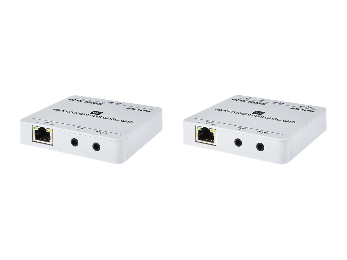 Monoprice Blackbird PRO-sumer 4K HDMI Extender over Ethernet, CAT5e/6/7, 70m, PoC, HDMI Loop Out, Smart EDID - main image