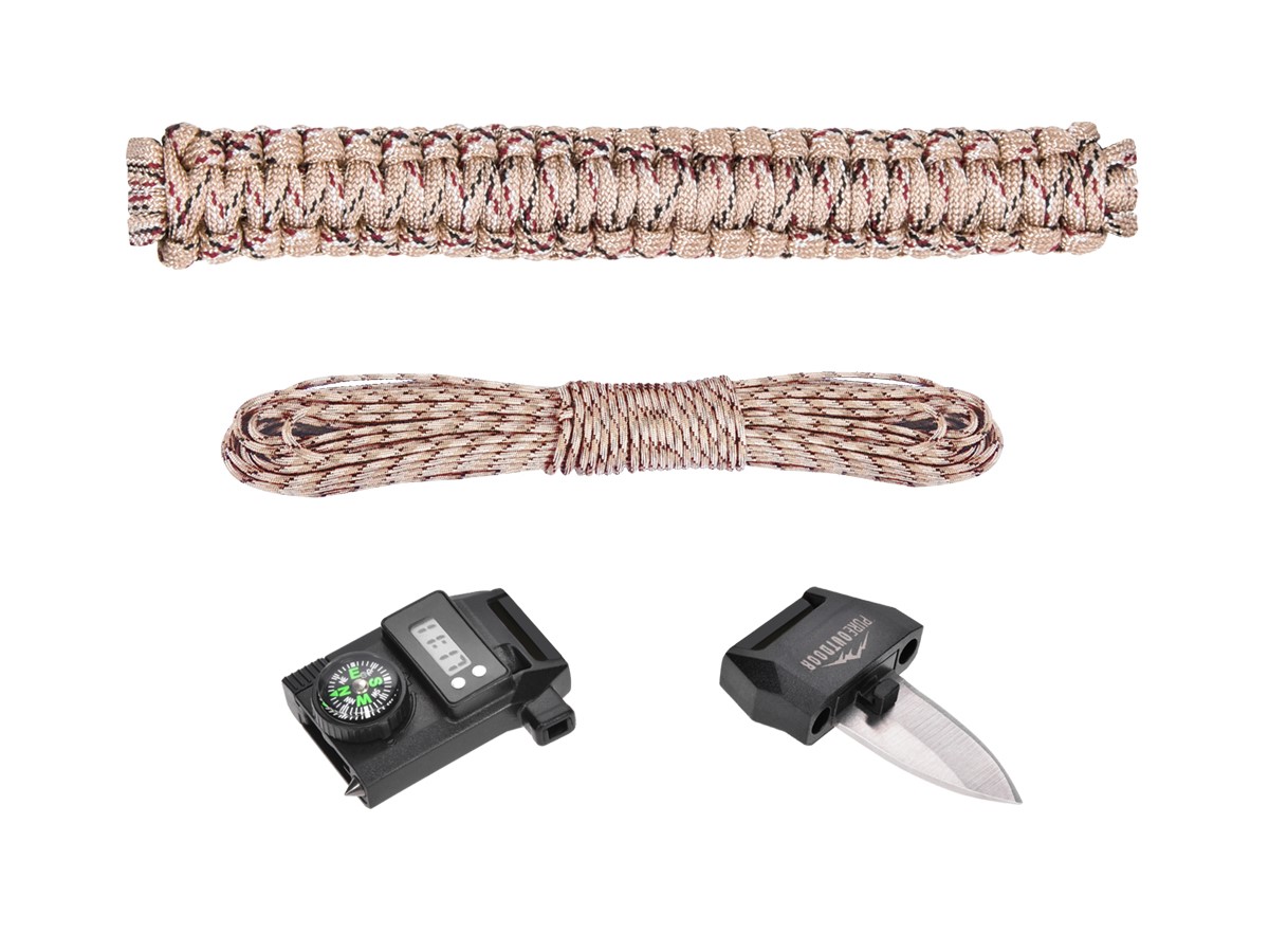 10.5 & 9 Survival Paracord Bracelets & Buckles Colors Available With  Whistle