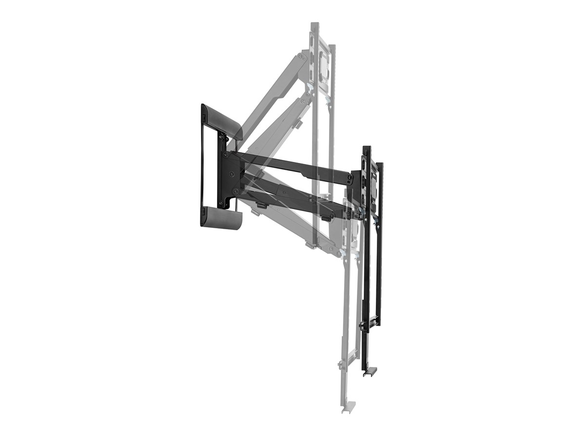 Monoprice Spring Assisted Above Fireplace Mantel Pull-Down Full-Motion TV Wall Mount for TVs 43in to 70in, Weight Capacity 28.6lbs to 72.6lbs, VESA up to Height Adjustable - Monoprice.com
