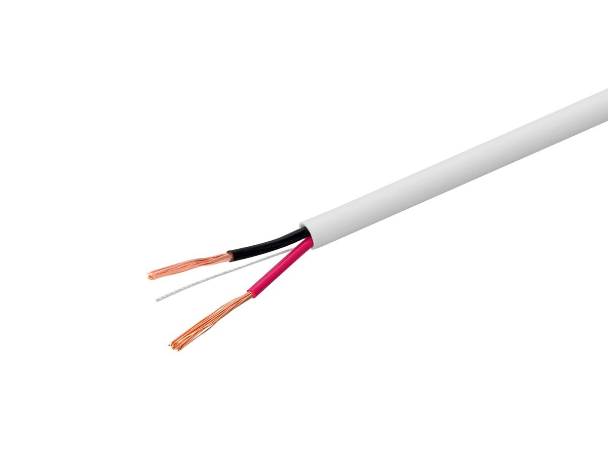 Monoprice Speaker Wire, CL3 Rated, 2-Conductor, 16AWG, 250ft, White - main image