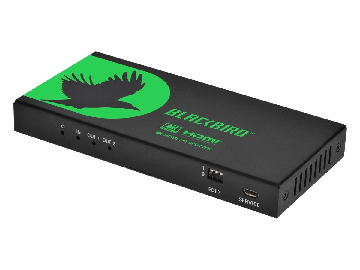 Blackbird 8K60 1x2 HDMI Splitter With Audio Extraction, HDMI 2.1, HDCP 2.3 - main image
