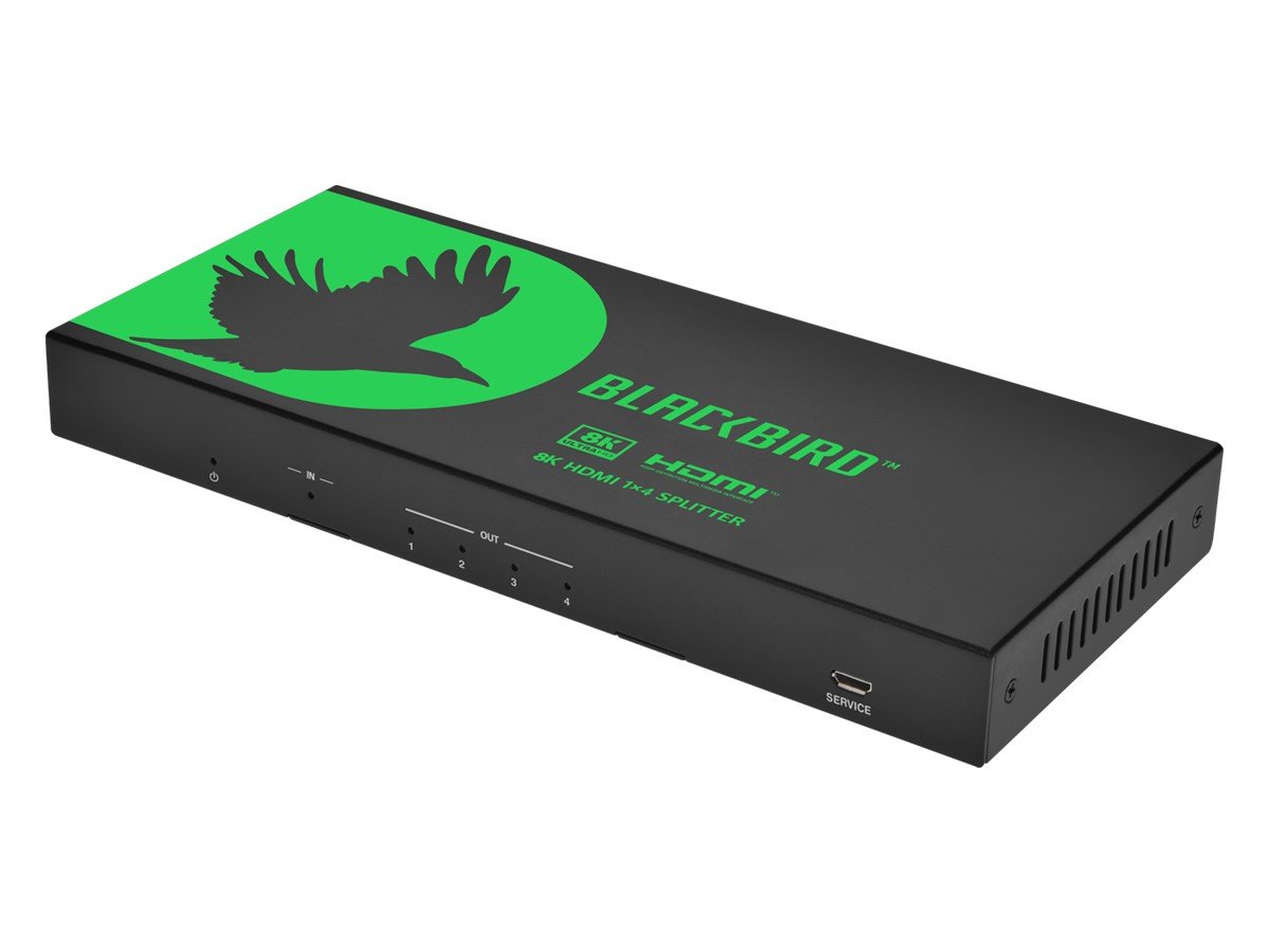 Blackbird 8K60 1x4 HDMI Splitter With Audio Extraction, HDMI 2.1, HDCP 2.3 - main image