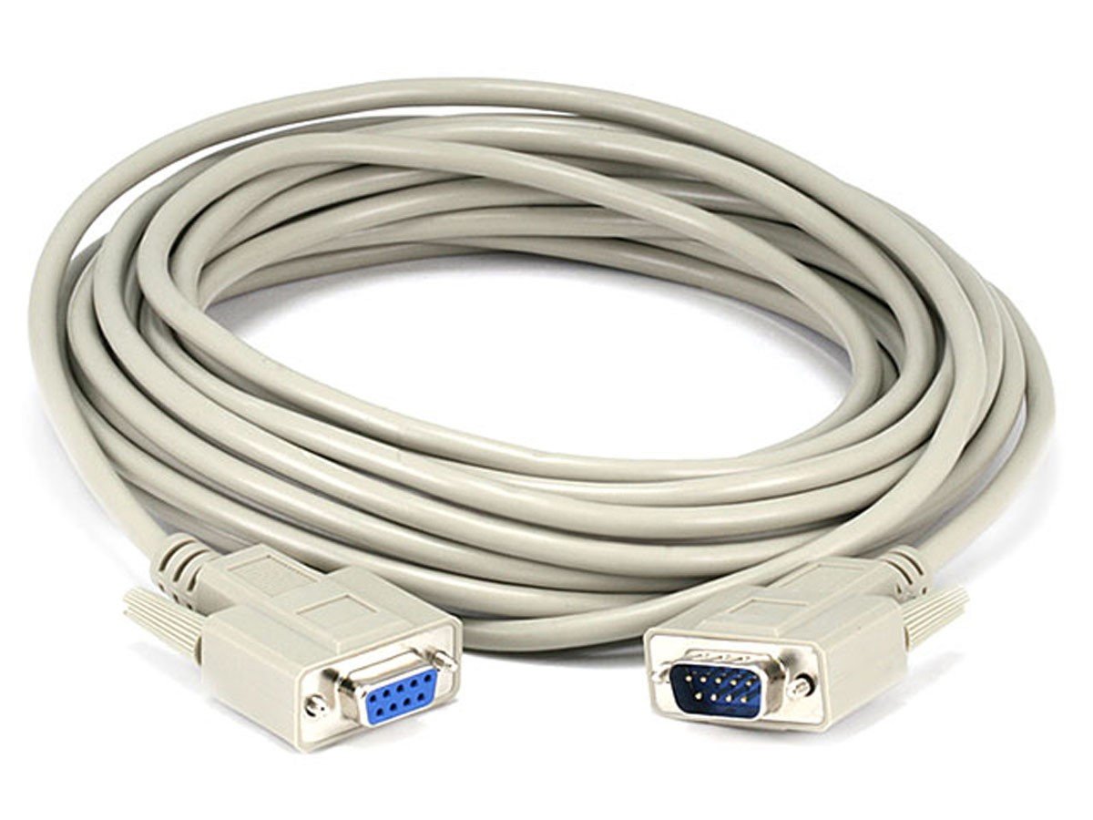 Monoprice 25ft DB 9 M/F Molded Cable - main image