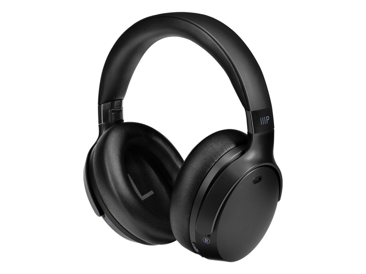 Monoprice Dual Driver Bluetooth Headphone with ANC (Active Noise Canceling), 20mm & 40mm Drivers, up to 70 Hrs Playtime, USB-C Charging - main image
