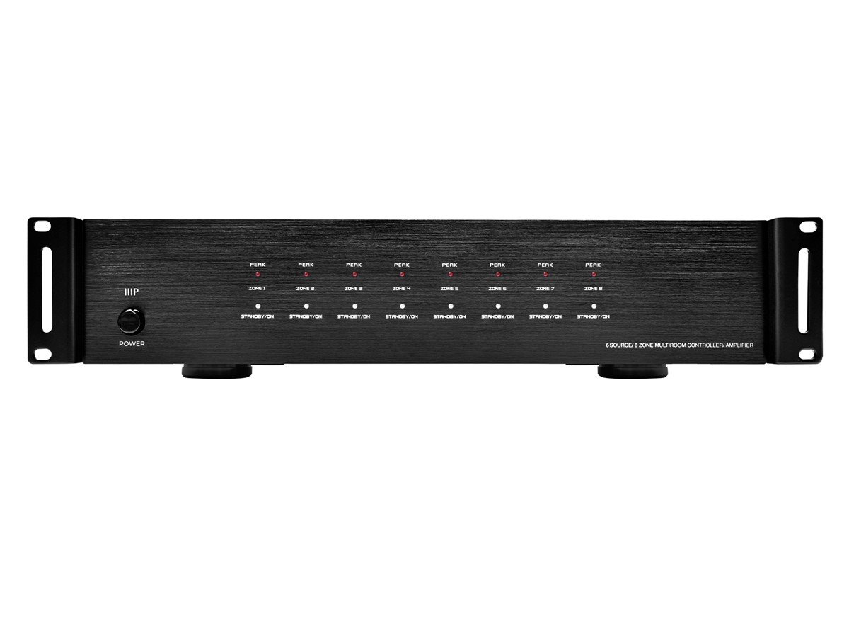 Monoprice 8-Zone Home Audio Multizone Controller and Amplifier Kit