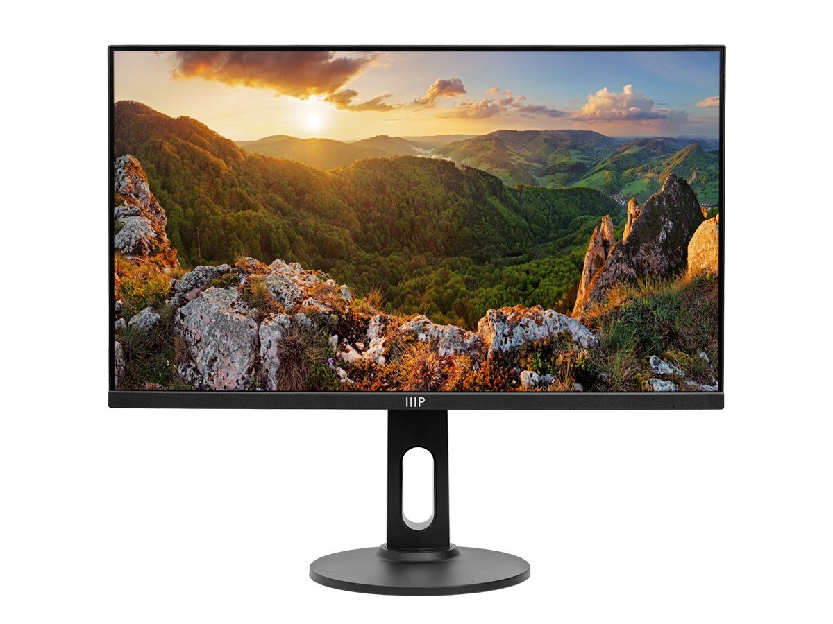 Monoprice 27in CrystalPro Monitor - IPS, 4K UHD, 60Hz, PD 65W USB-C, Height Adjustable Stand - main image