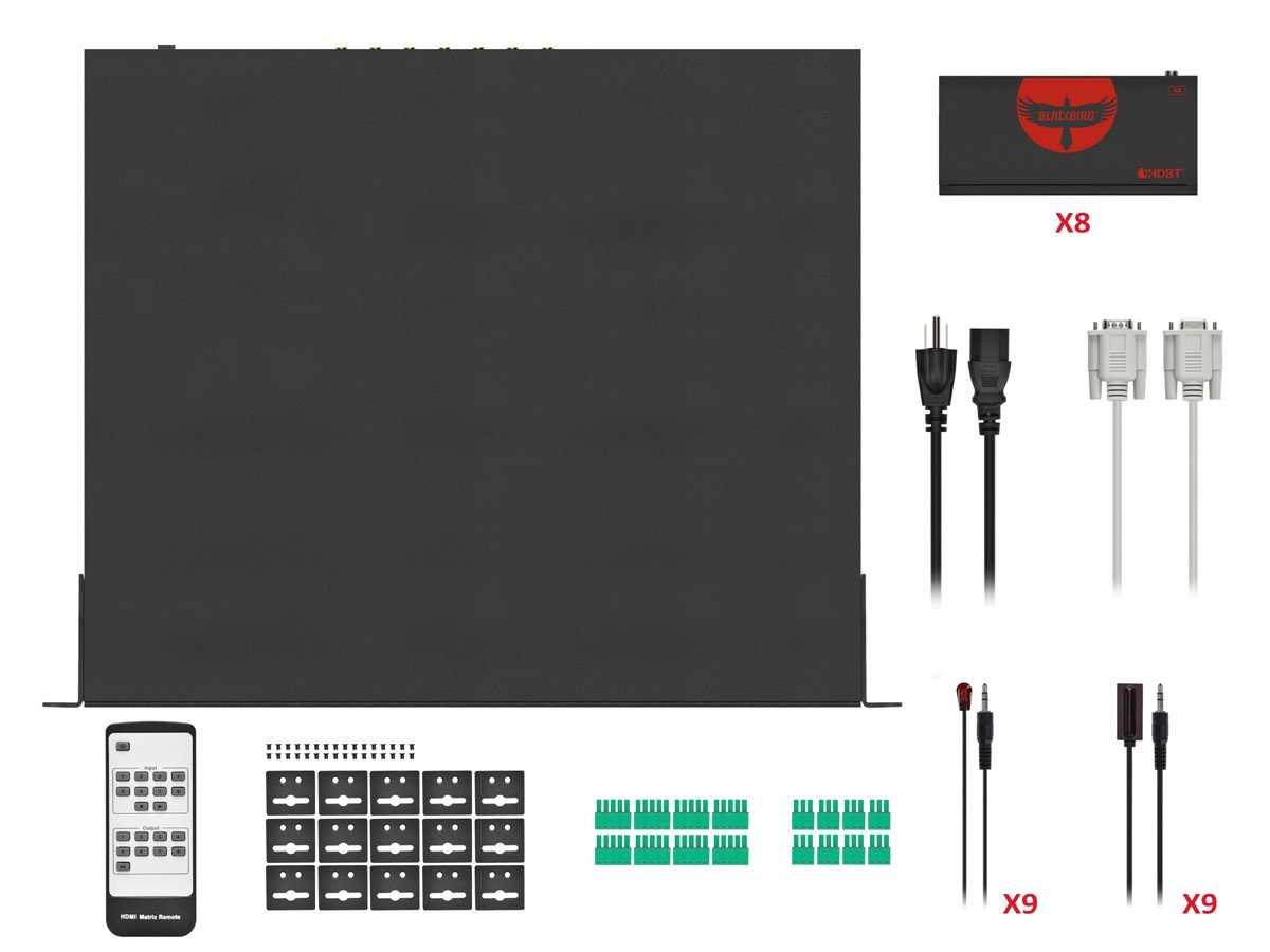 Monoprice Blackbird Pro K G Hdbaset X Matrix Hdmi M With