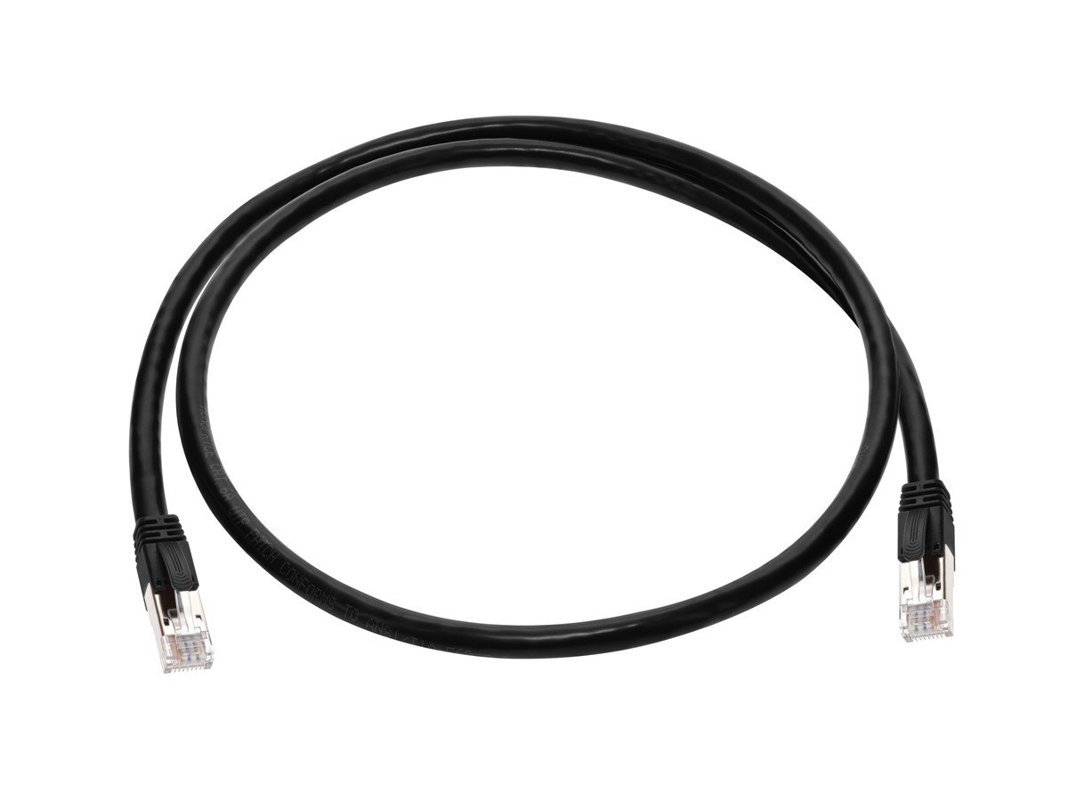 Monoprice Cat6A 3ft Black PoE Patch Cable, 100W, PoE ++ (IEEE 802.3af ...