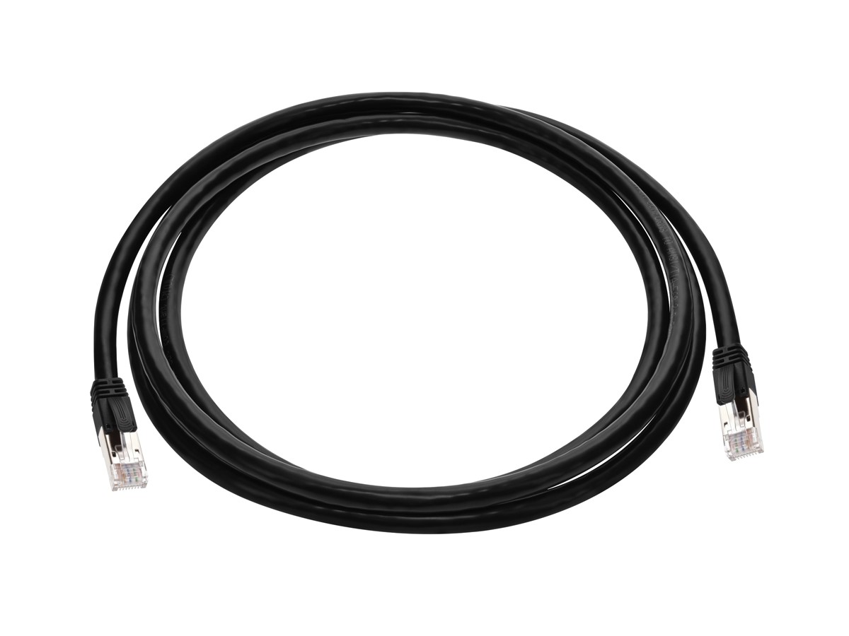 Monoprice Cat6A 7ft Black PoE Patch Cable, 100W, PoE ++ (IEEE 802.3af ...