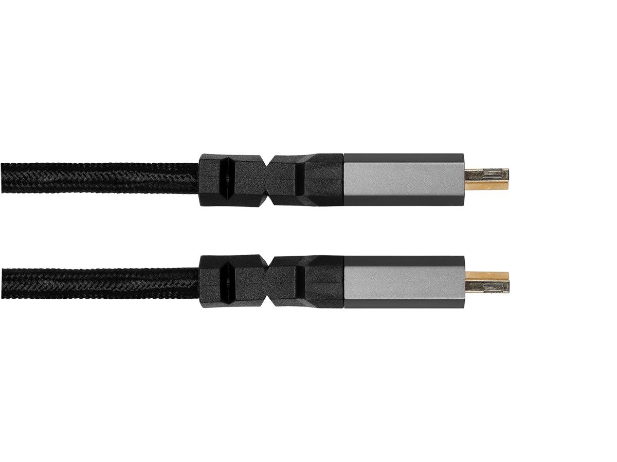 Monoprice 8K Certified Ultra High Speed HDMI Cable - Braided - HDMI 2.1, 8K@60Hz, 4k@120Hz, 48Gbps, HDR, VRR, CL3 In-Wall Rated, 3ft, Black