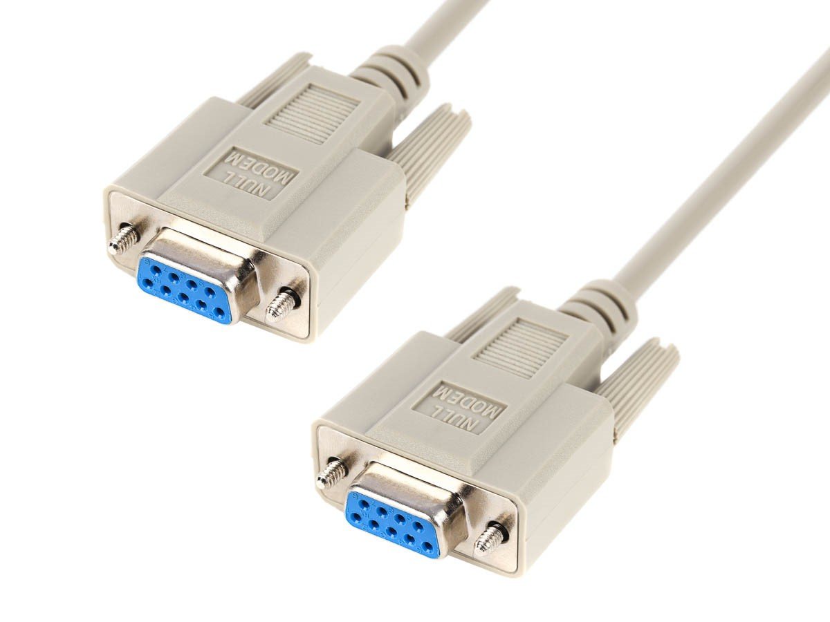 Photos - Cable (video, audio, USB) Monoprice 10ft DB 9 F/F Molded Cable White 
