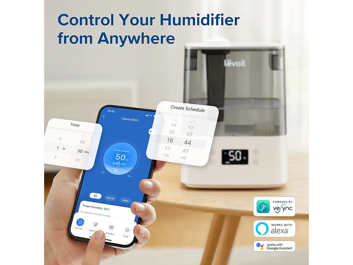 LEVOIT Humidifiers for Large Room Effortless Comfort with Auto Mode | Powerful and Efficient Performance | Multi-Role Suitable for All-day Care Free Standard US Shipping Shop Now