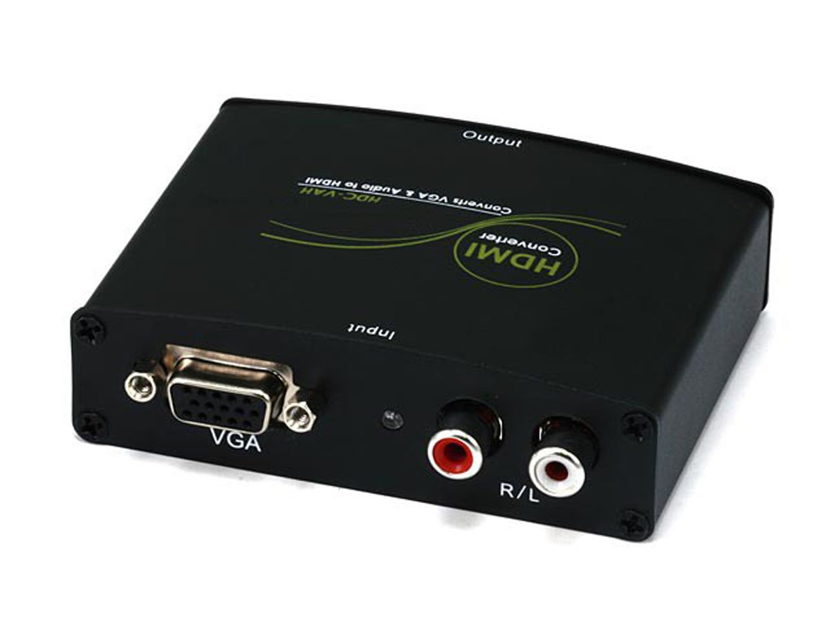 Monoprice VGA + L/R Stereo Audio to HDMI Converter with DC Adapter - main image