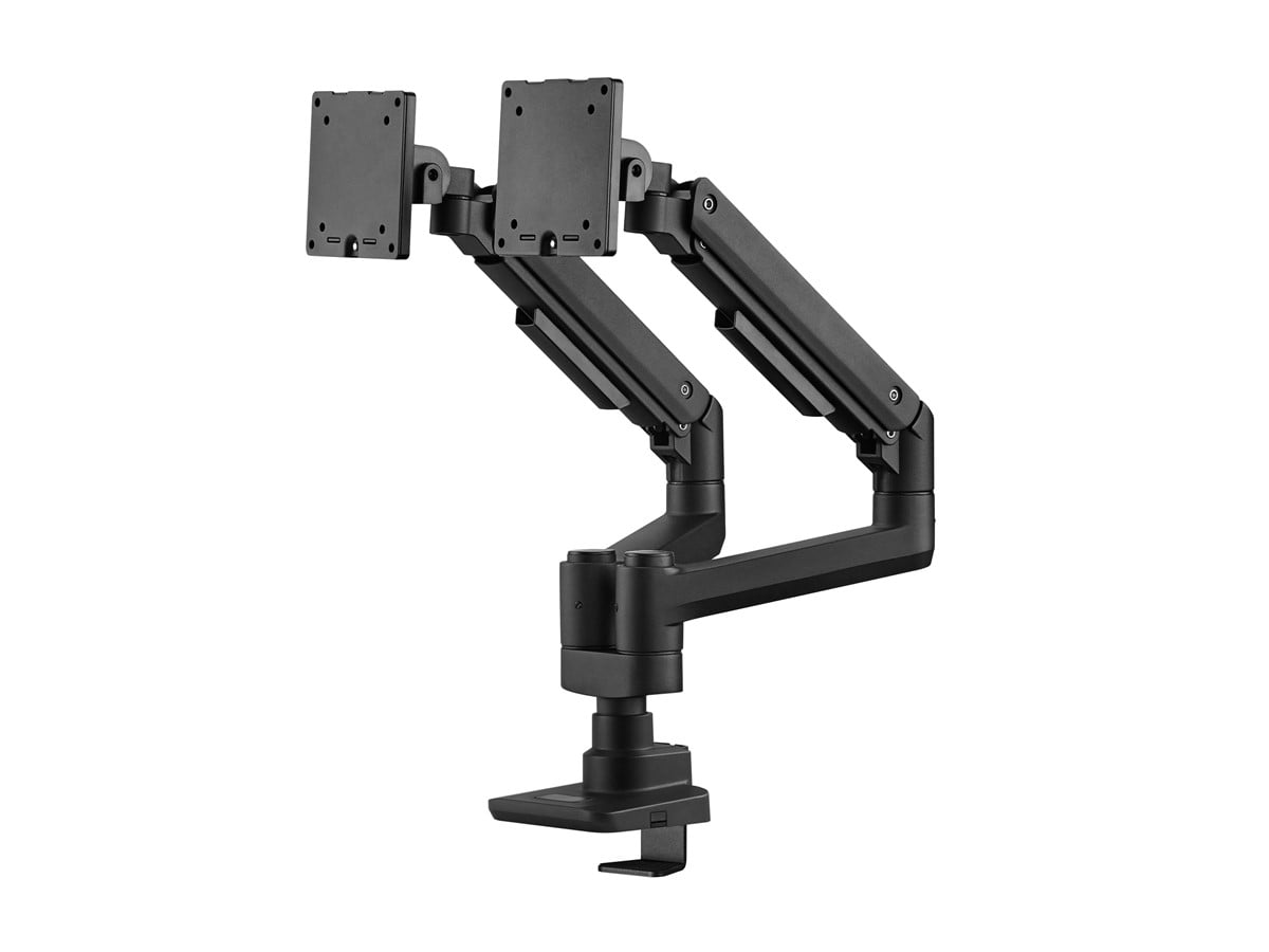 Workstream by Monoprice Heavy Duty Dual Monitor Gas Spring Desk Mount - Thumbnail 3