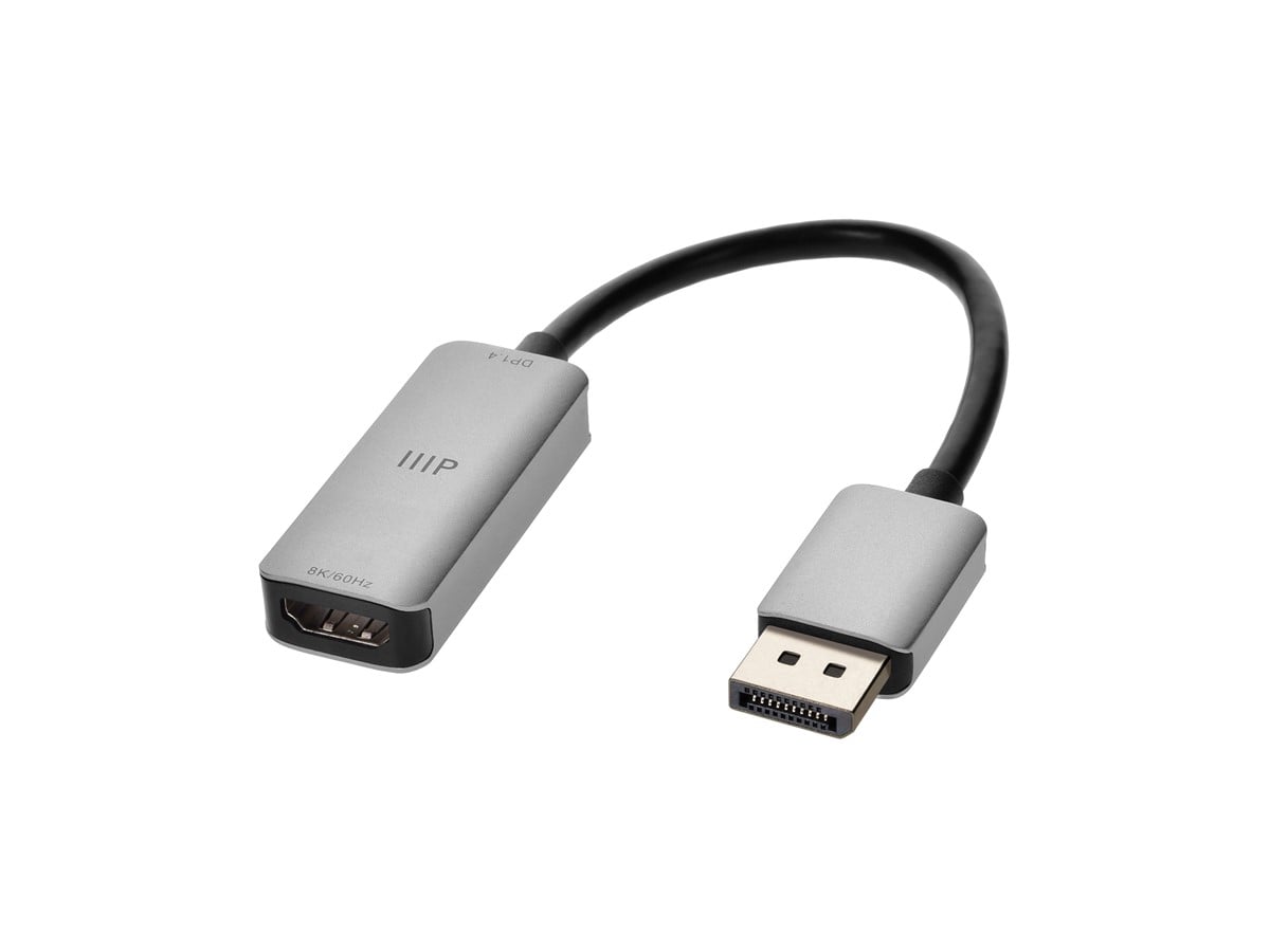 DisplayPort 1.4 to 8K60 HDMI Adapter, Dynamic HDR10+, Aluminum