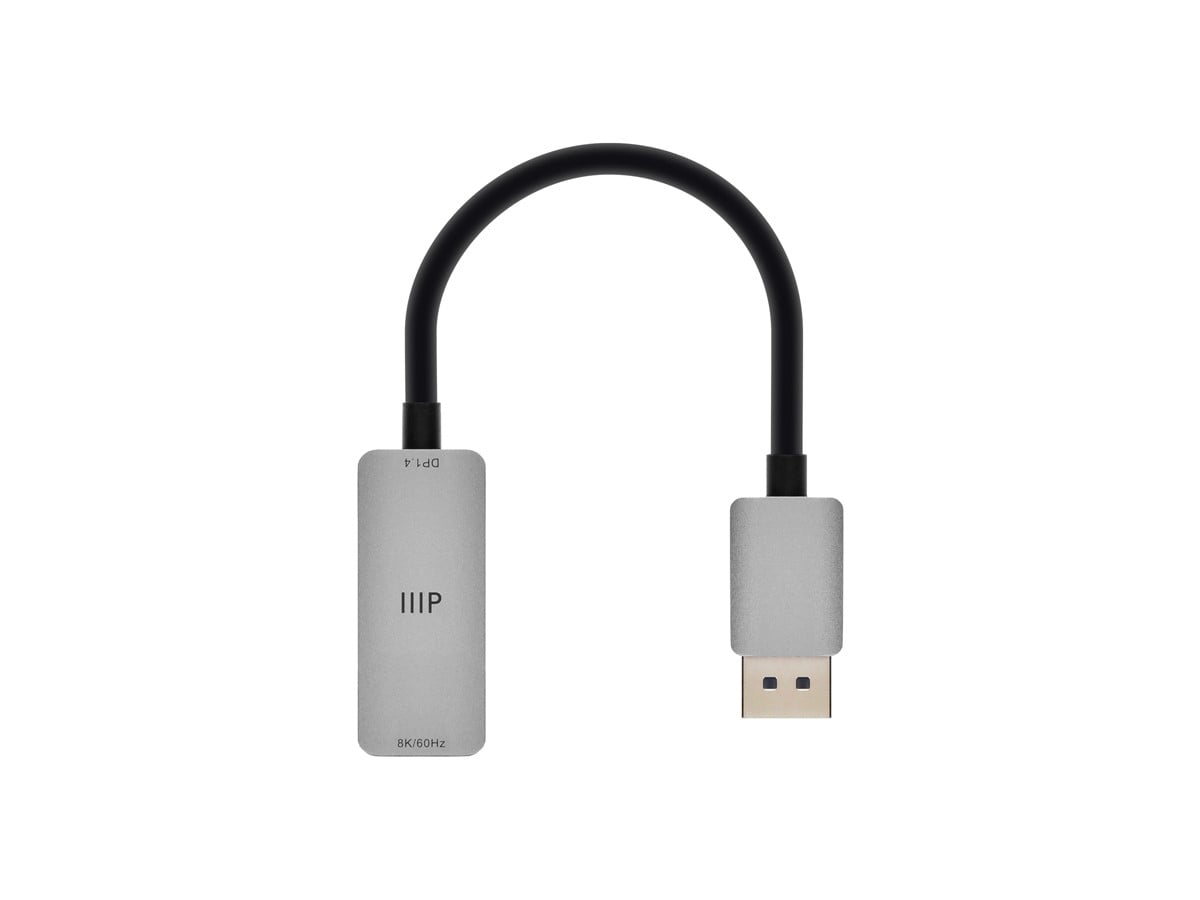 DisplayPort 1.4 to 8K60 HDMI Adapter, Dynamic HDR10+, Aluminum
