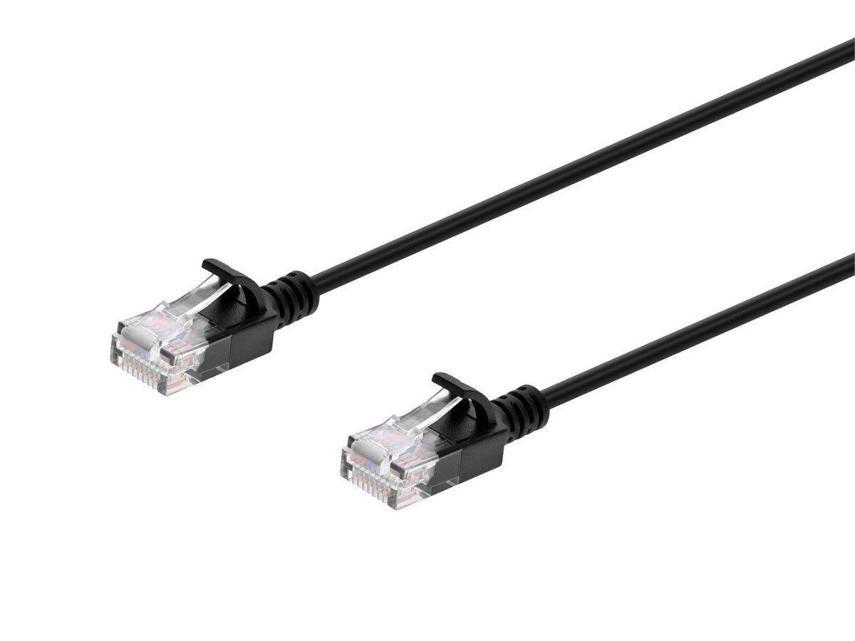 Cat6 Ethernet Patch Cable - Ultra Slim, UTP, 30AWG Stranded Copper, Molded Boot, PVC Jacket