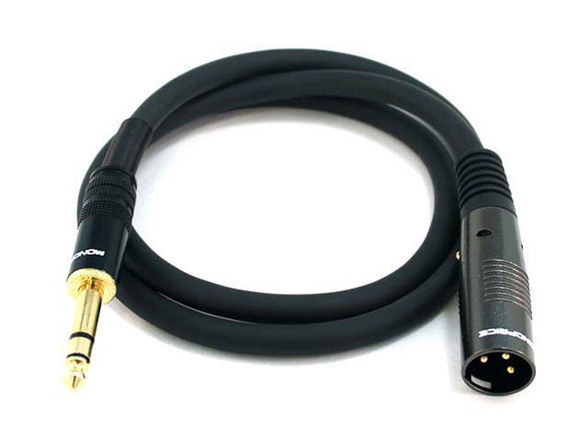 Monoprice 8-Channel 1/4 Inch TRS Male to XLR Male Snake 26AWG Cable C/d With 8 Balanced Mono/Unbalanced Stereo Lines 3 Feet 1 Meter