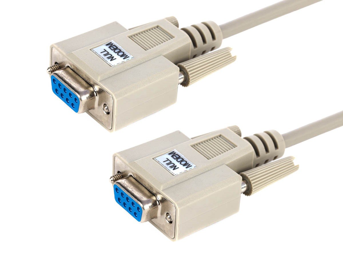 Monoprice 10ft Null Modem DB9 F/F Molded Cable - main image