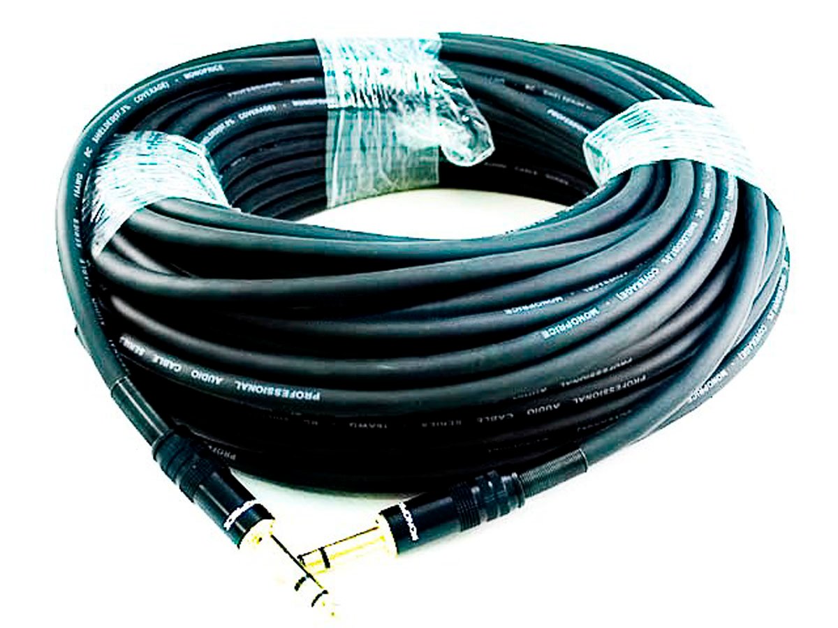 Photos - Cable (video, audio, USB) Monoprice 35ft Premier Series 1/4in TRS Male to Male Cable, 16AW 