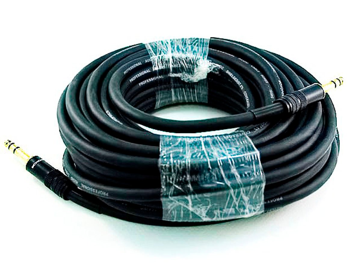Photos - Cable (video, audio, USB) Monoprice 50ft Premier Series 1/4in TRS Male to Male Cable, 16AW 