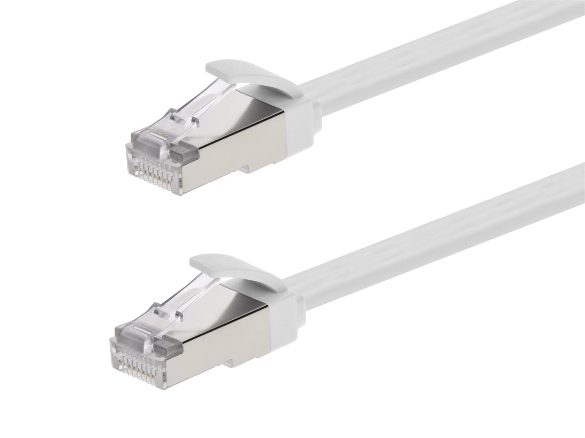 Monoprice Cat6A Ethernet Patch Cable - Slim, Flat, U/FTP, 30AWG 