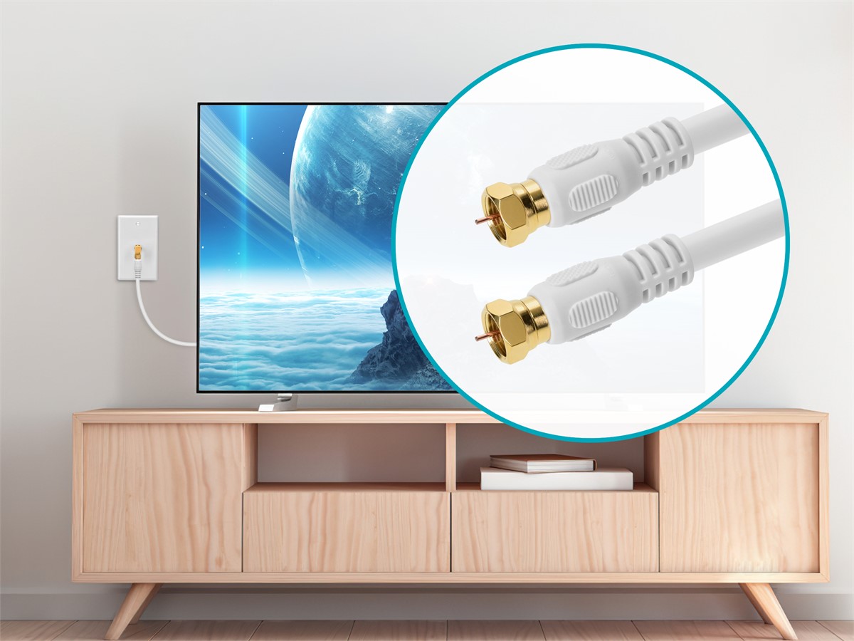 Monoprice RG6 (18AWG) 75Ohm, Quad Shield, CL2 Coaxial Cable