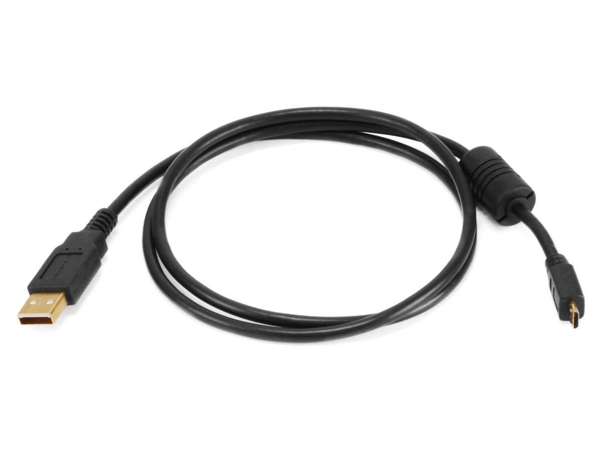 Monoprice USB to Type-B 2.0 Cable - 5-Pin, Plated, Black, 3ft - Monoprice.com