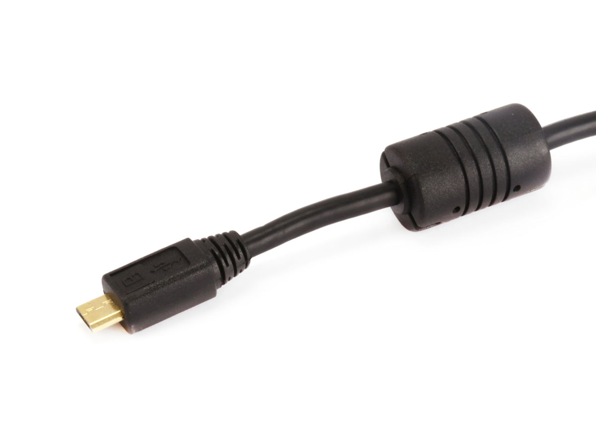 Gold Plated 105460 1 Monoprice 15-Feet USB 2.0 A Male to Micro 5pin Male 28/24AWG Cable with Ferrite Core